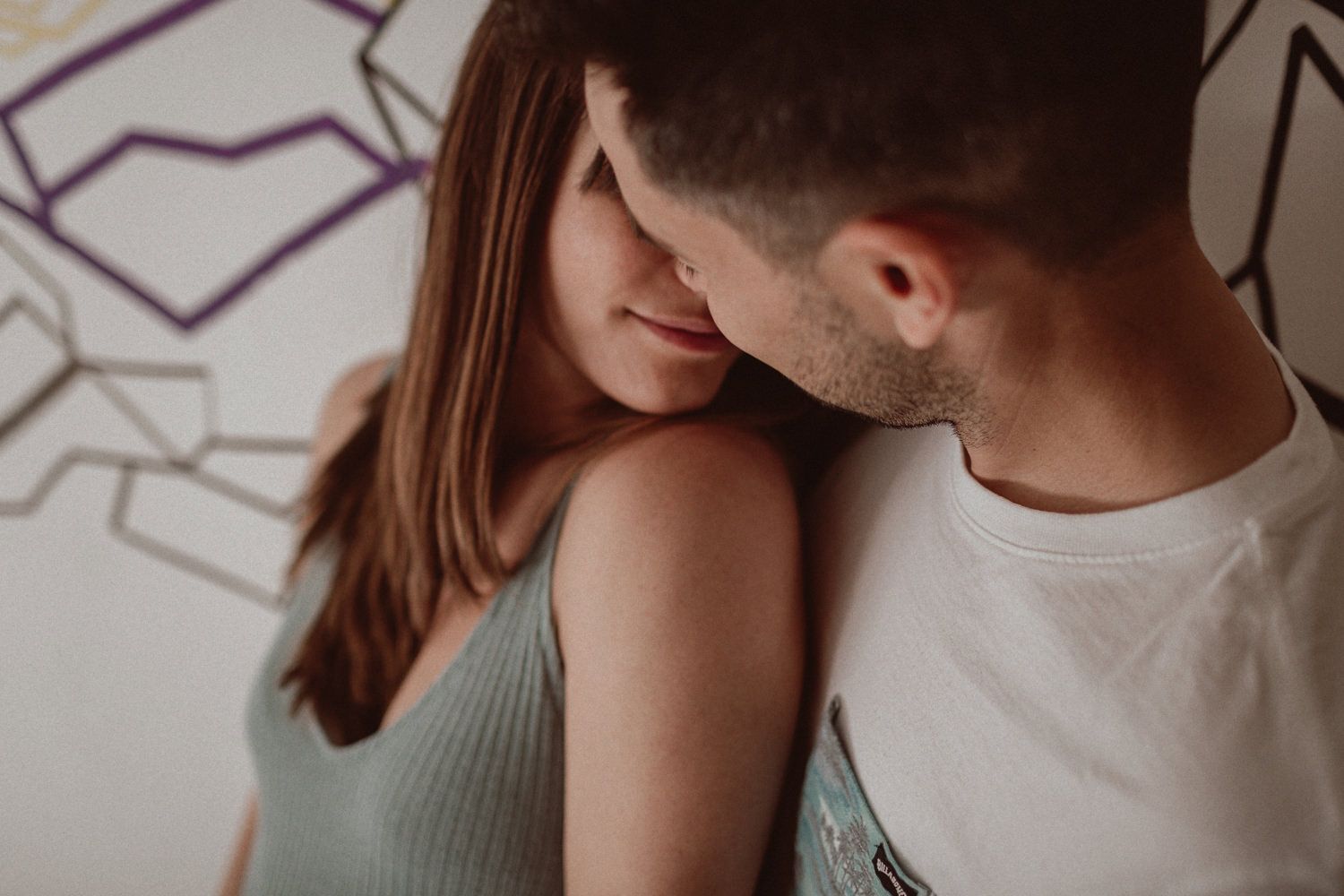 Beso novios